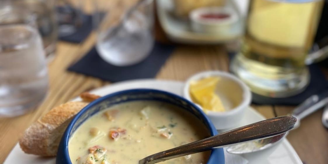 A creamy seafood chowder, River Lee Hotel, Cork City, Ireland