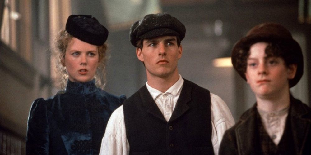 Tom Cruise and Nicole Kidman starring in Far and Away, 1992. Filmed in Dublin City and Montana in the U.S.A.