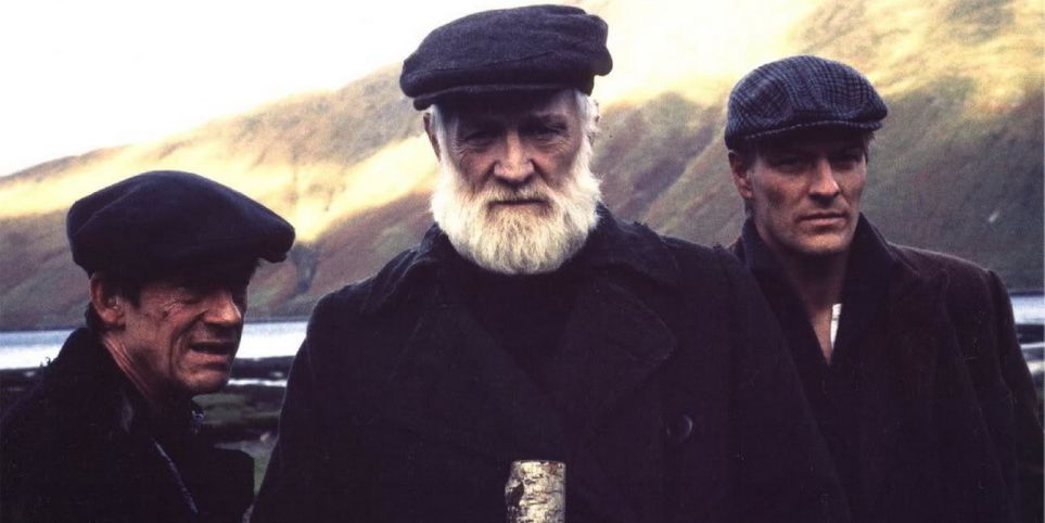 Sean Bean and Richard Harris in the 1990 movie The Field, shot mainly in County Mayo