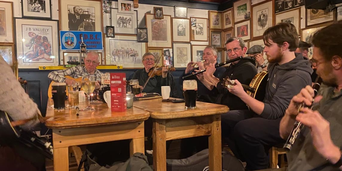 Traditional Irish Session in Ireland