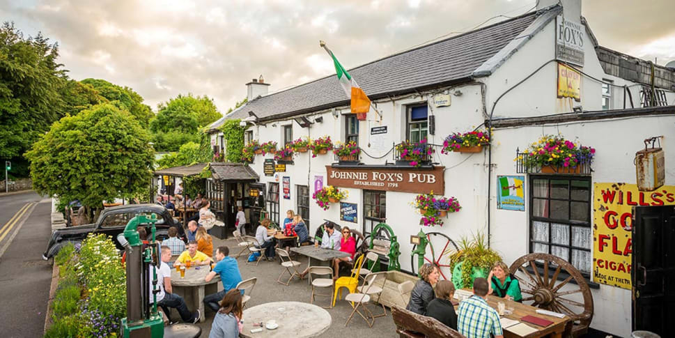 In Irish pubs, no matter the age, gender, status.