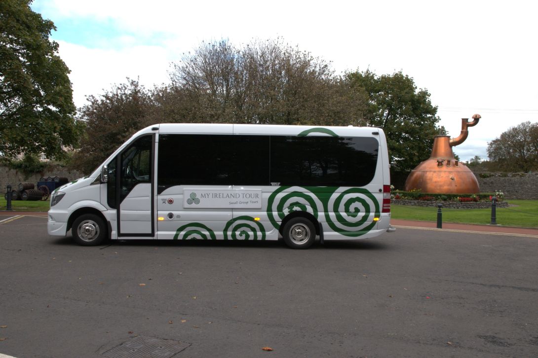 9 Seater Sprinter outside Jameson Distillery, County Cork