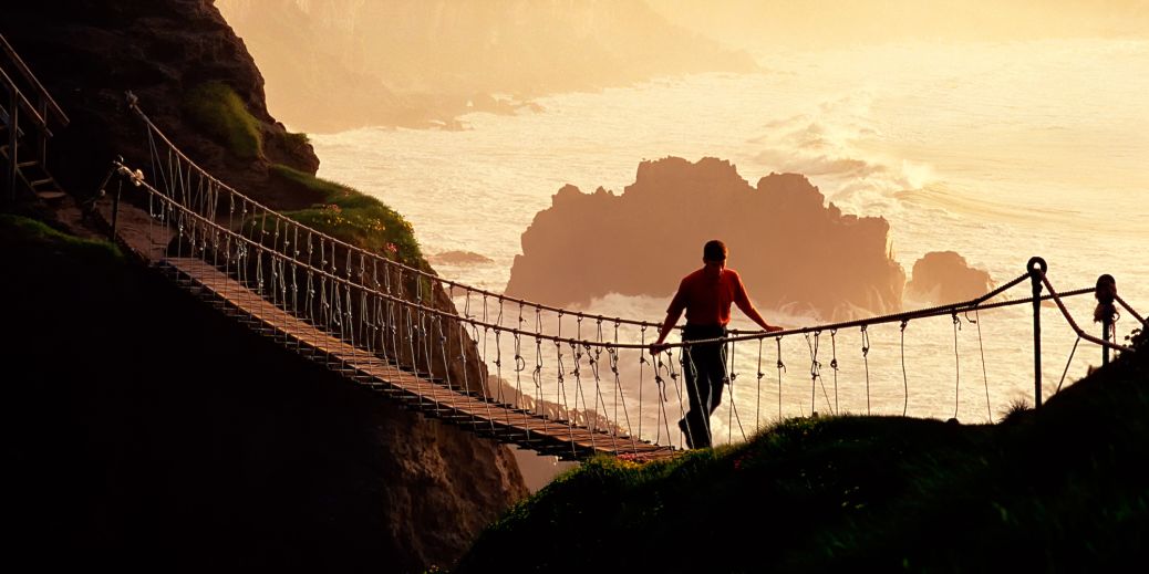 Carrick a Rede Rope Bridge by Irish Photographer Chris Hill