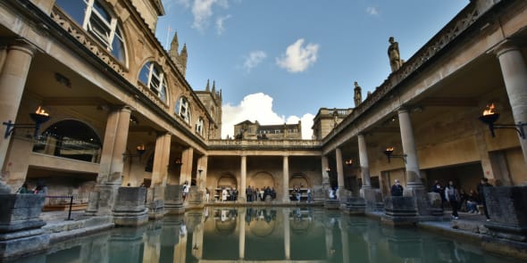 The Roman Baths, Bath, England - as seen on our tours of Britain