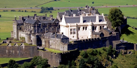 Stirling Castle, Scotland - as seen on our tours of Britain