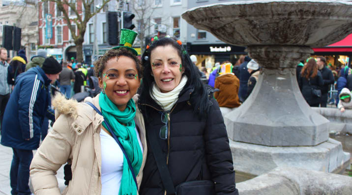 St Patricks Day celebrations in Cork City, Ireland, 2018