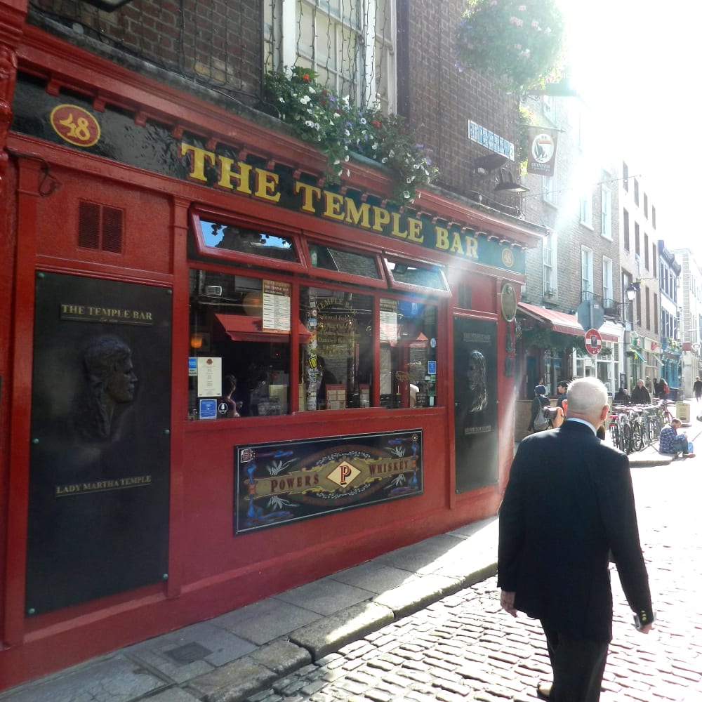 Temple Bar area in Dublin City