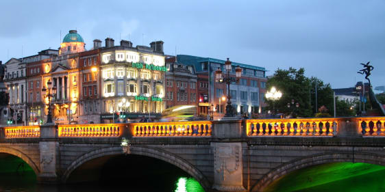 Dublin city at night - Ireland
