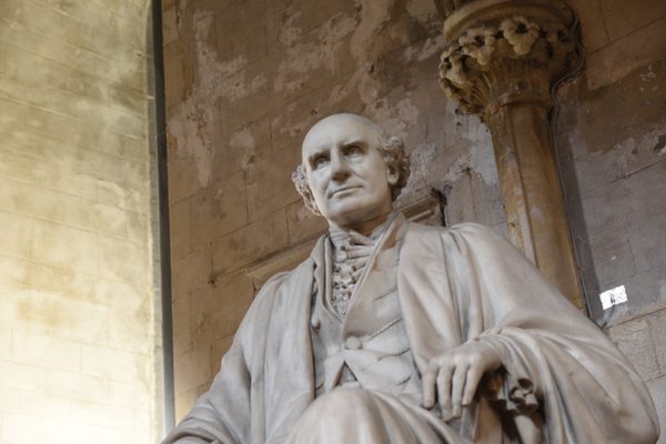 The marble statue of James Whiteside, Lord Chief Justice of Ireland