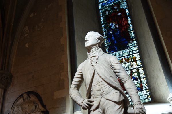 The marble statue of George Ogle, Irish politician and songwriter