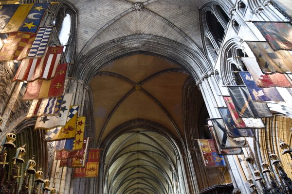 The historic banners of the Order of Saint Patrick