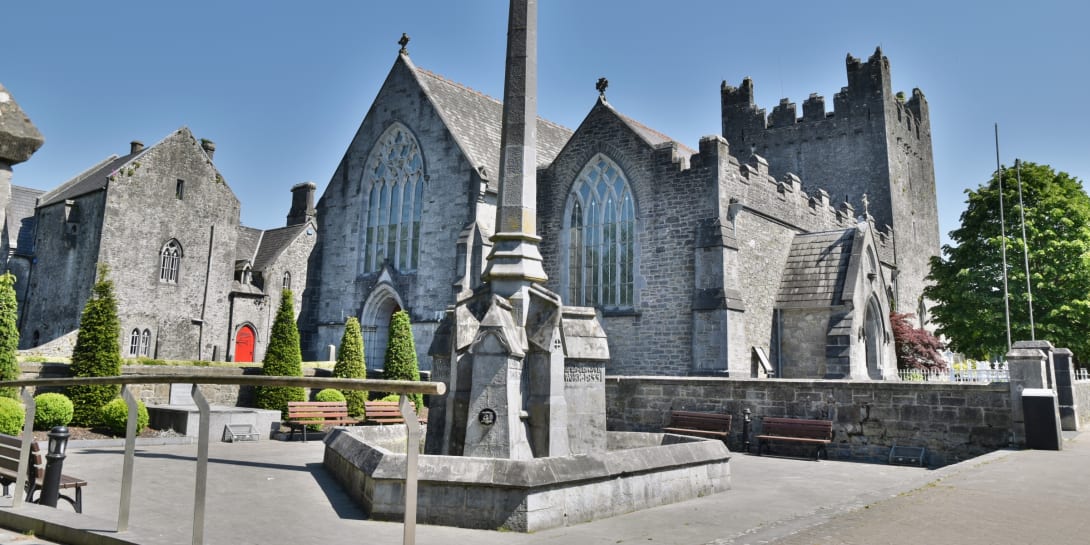 The Trinitarian Abbey in the centre of Adare village, County Limerick