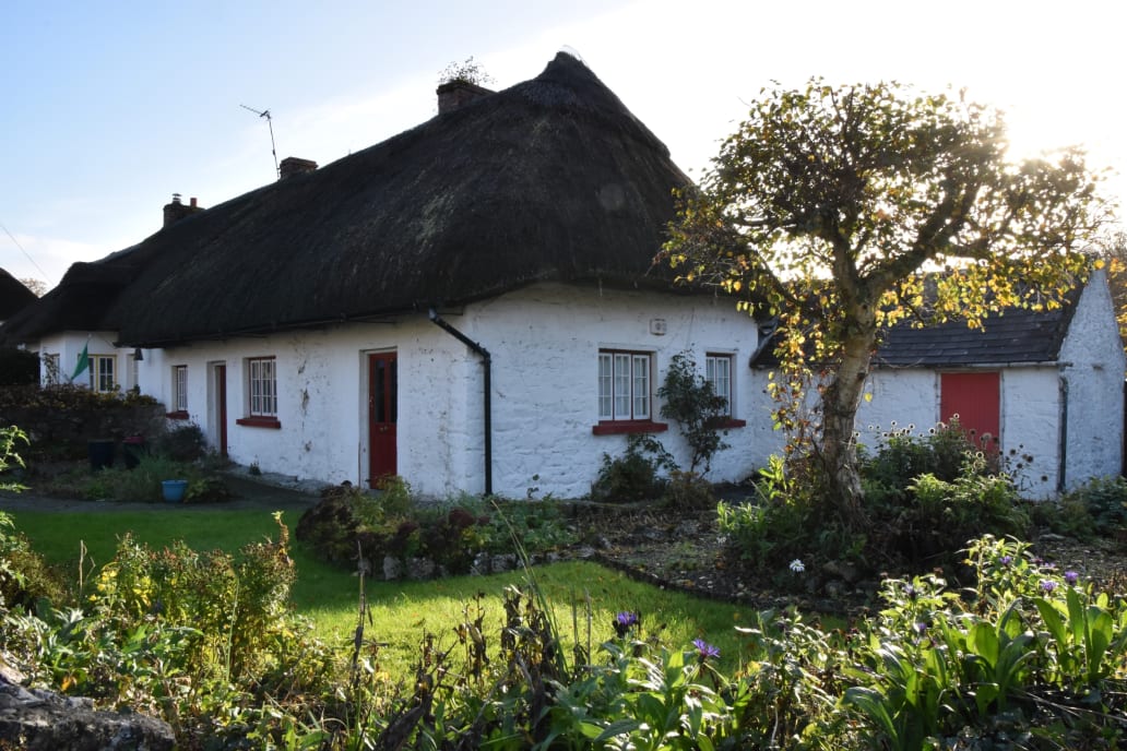 Thatched cottages of Adare Village in Limerick, Ireland