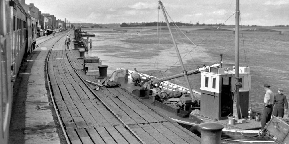 Wexford Quay viewed from a Train